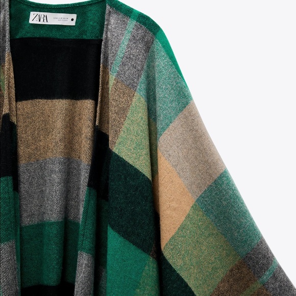 Zara plaid cape - Picture 8 of 15